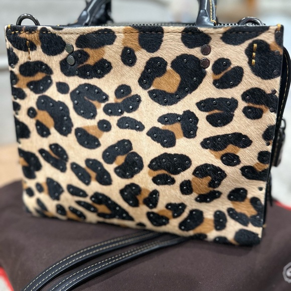 Coach Rogue 25 Leopard with embellishment- style 32872 - Picture 7 of 16